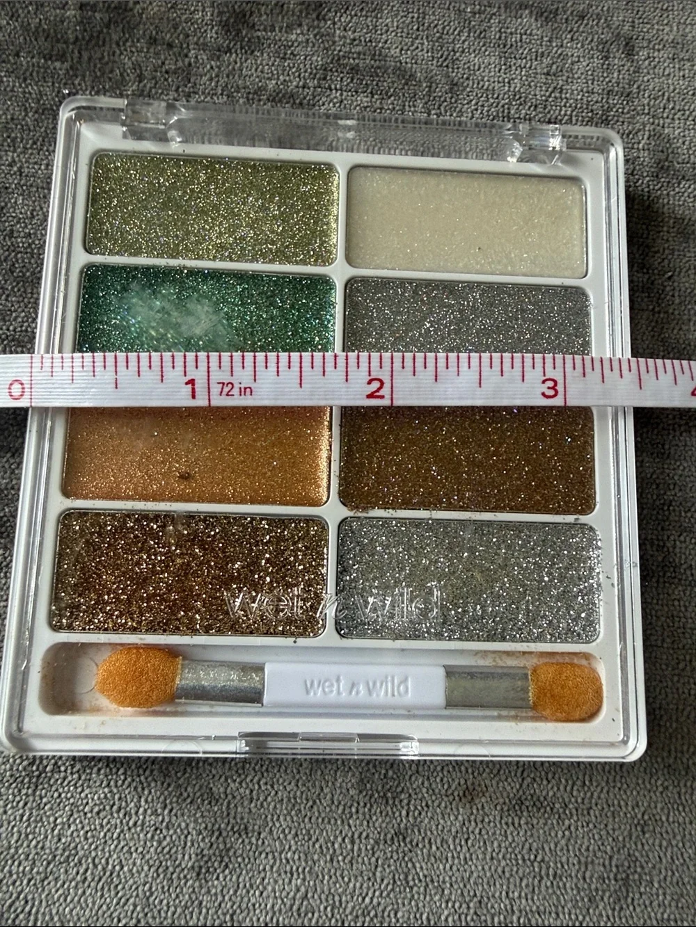 wet n wild Glitter Eyeshadow Palette — Green, Gold, Bronze, Silver
